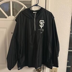 Men’s 3XL SF Giants lightweight hooded 1/4 zip pullover Nike